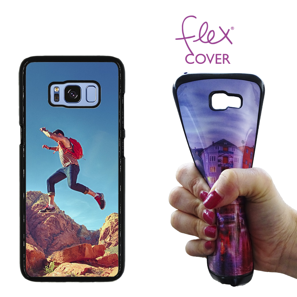 Cover Flex prsonalizzata per Galaxy S8 Nero