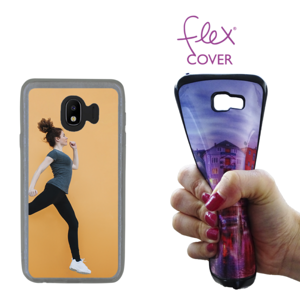 Cover Flex personalizzata Galaxy J4 trasparente