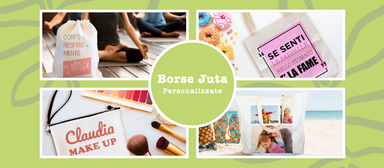 Borse juta personalizzate