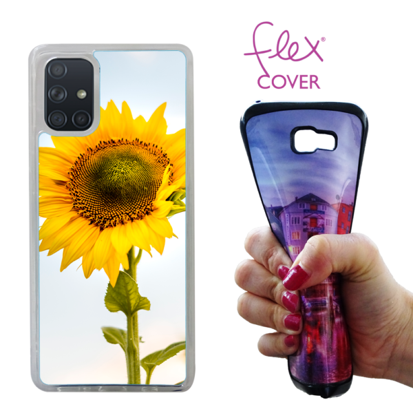 cover flex trasparente personalizzata samsung galaxy A71