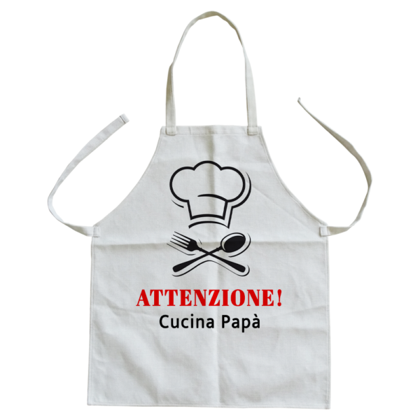 grembiule effetto juta personalizzato