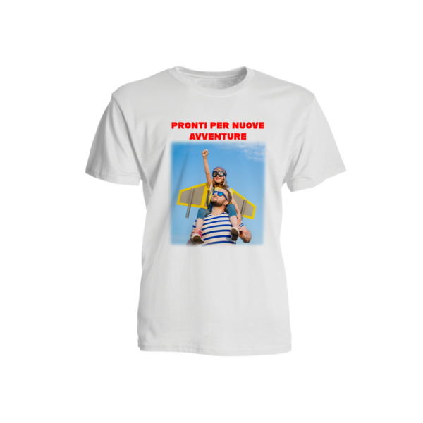 t-shirt bianca-bambino personalizzata