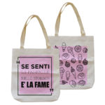 borsa effetto juta personalizzata