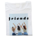 t-shirt bianca personalizzata da donna