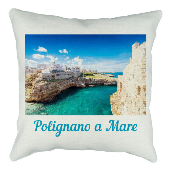 cuscino personalizzato effetto juta