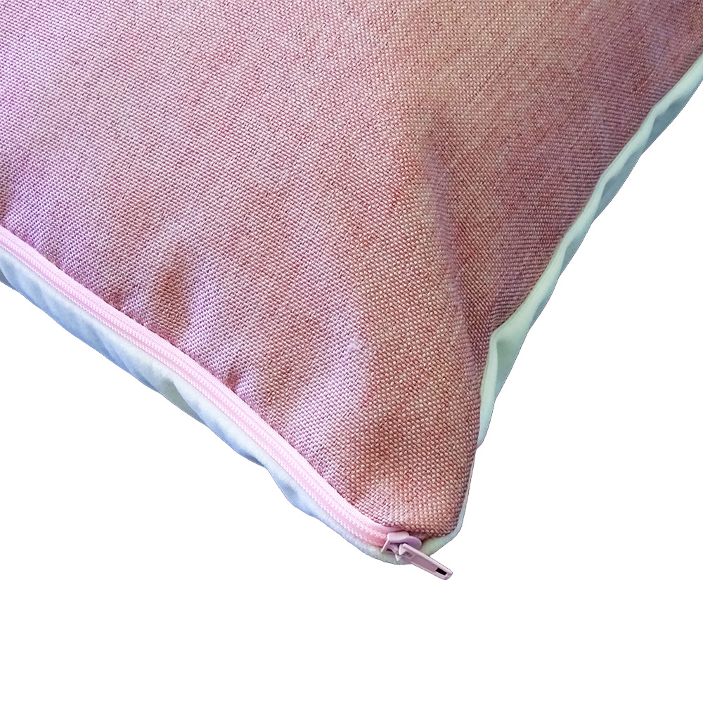cuscino personalizzato tela mélange rosa