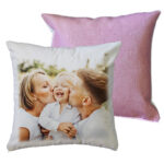 cuscino personalizzato tela mélange rosa