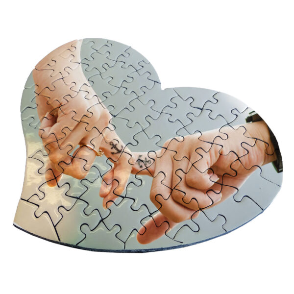 mini puzzle cuore personalizzato