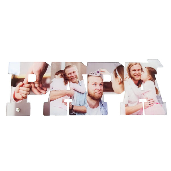 cornice papà in plexiglass con foto personalizzata