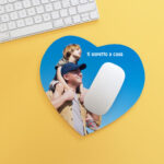 mouse pad cuore personalizzato
