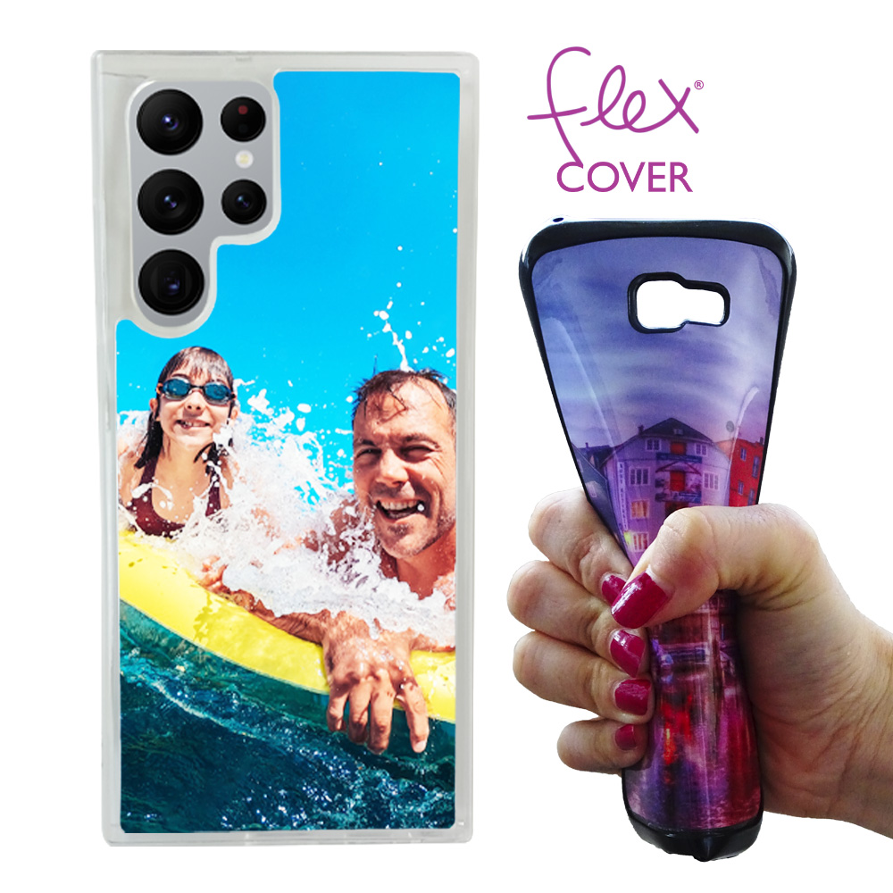 flex-cover-samsung-galaxy-s22 ultra-personalizzata trasparente silicone flessibile
