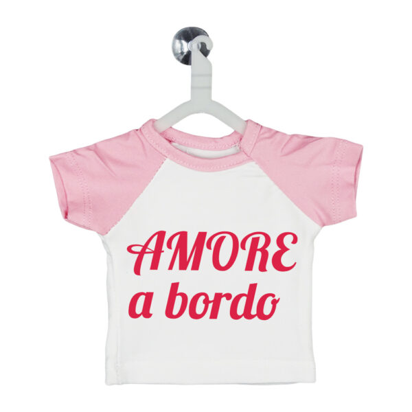 mini t-shirt personalizzata per auto