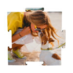 pannello a forma di puzzle personalizzato con foto