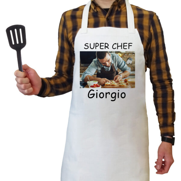 grembiule juta da cucina personalizzato